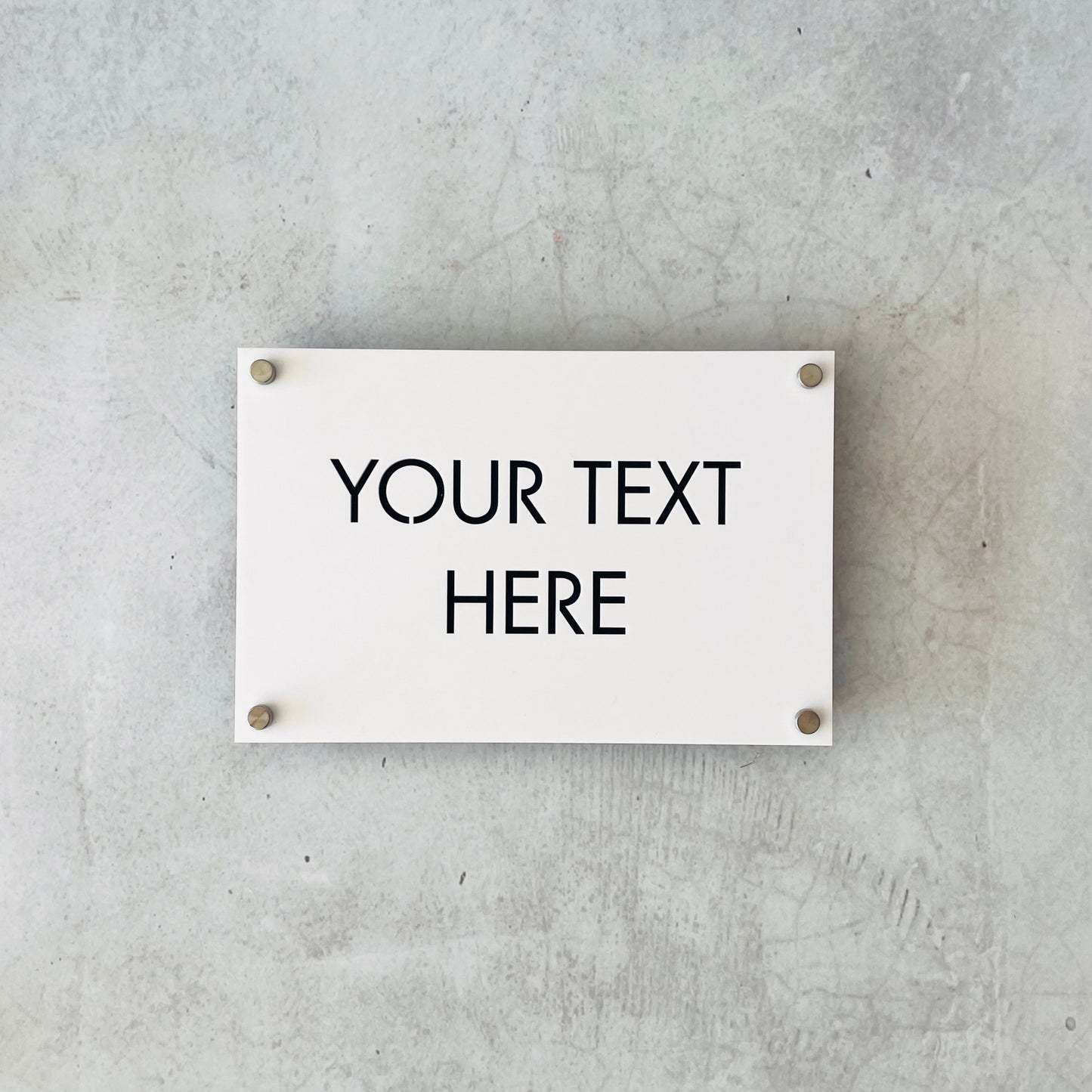 Custom Text Signage - Square Corners - Double Layer - All Sizes