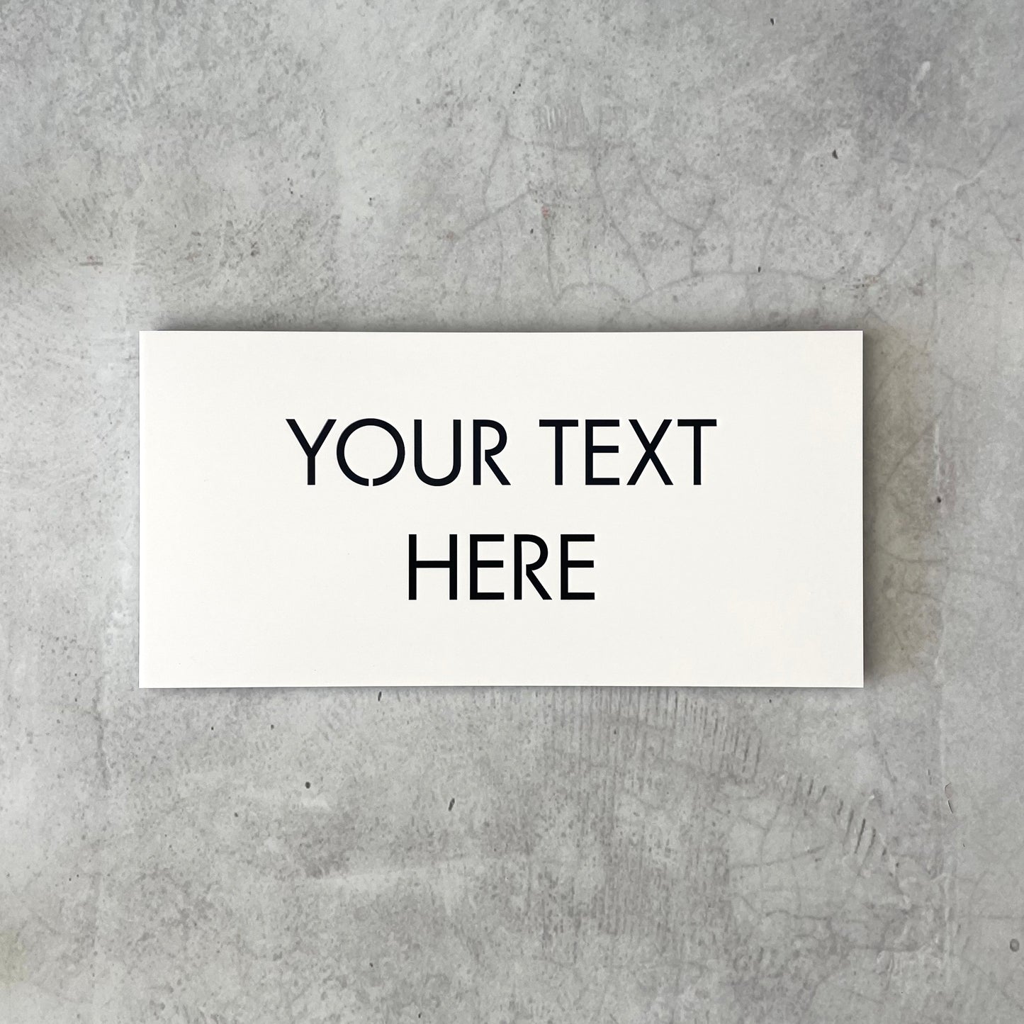 Custom Text Signage - Square Corners - Double Layer - All Sizes