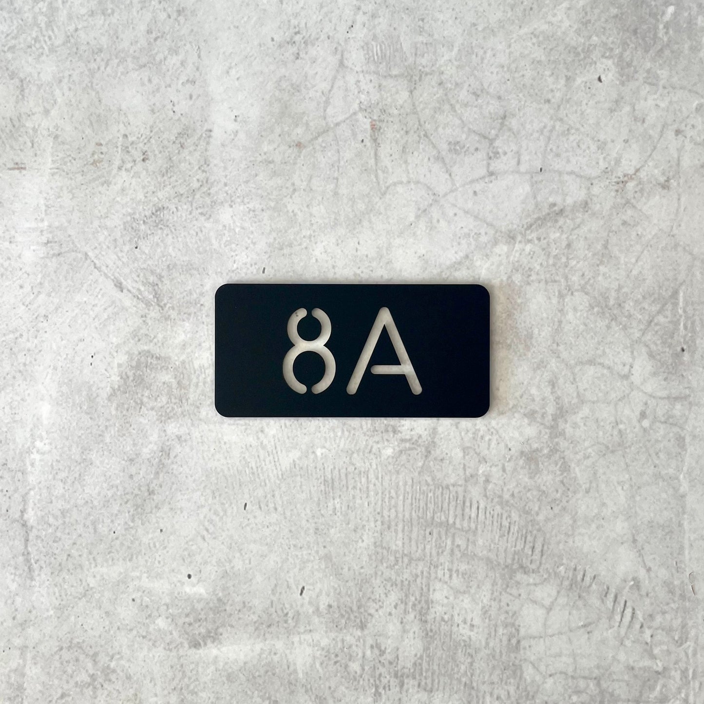 House Number - Round Corners - Single Layer - All Sizes