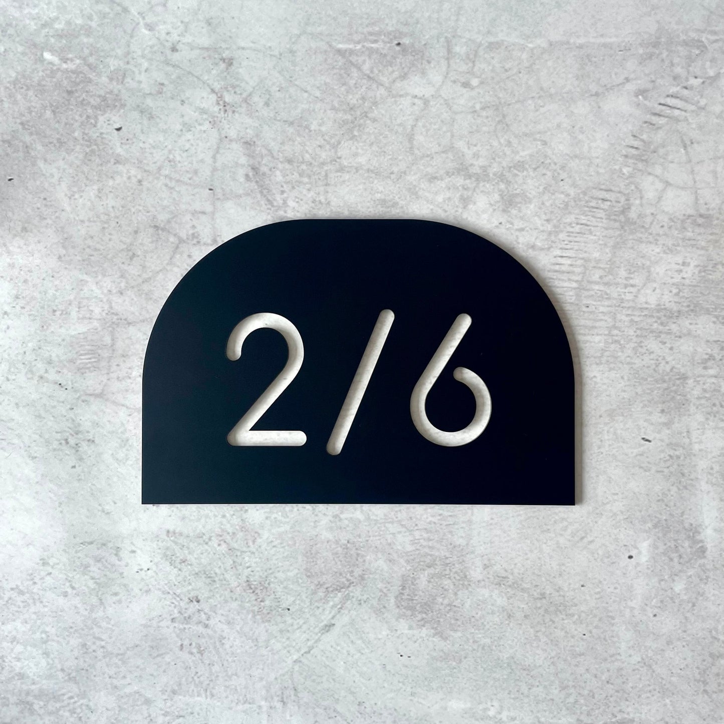 House Number - Arch - Single Layer - All Sizes