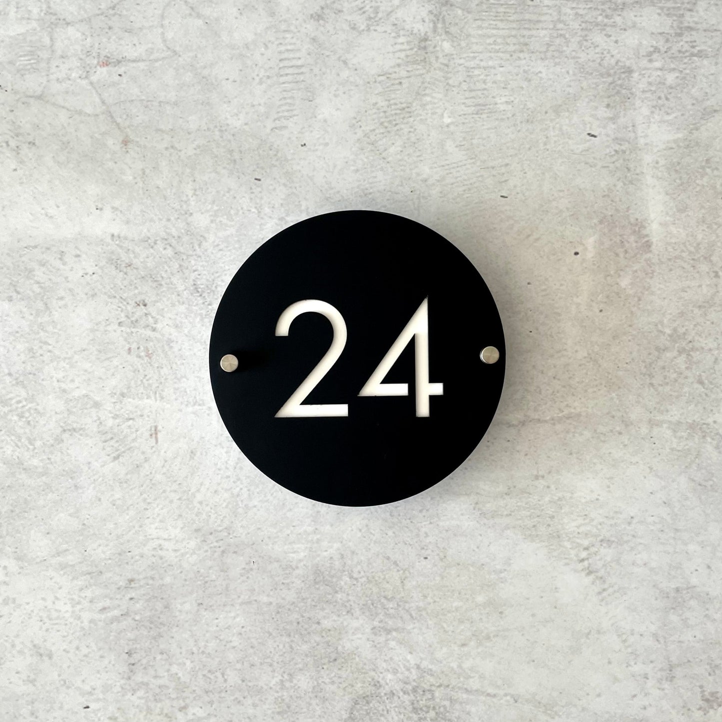 House Number - Circle - Double Layer - All Sizes