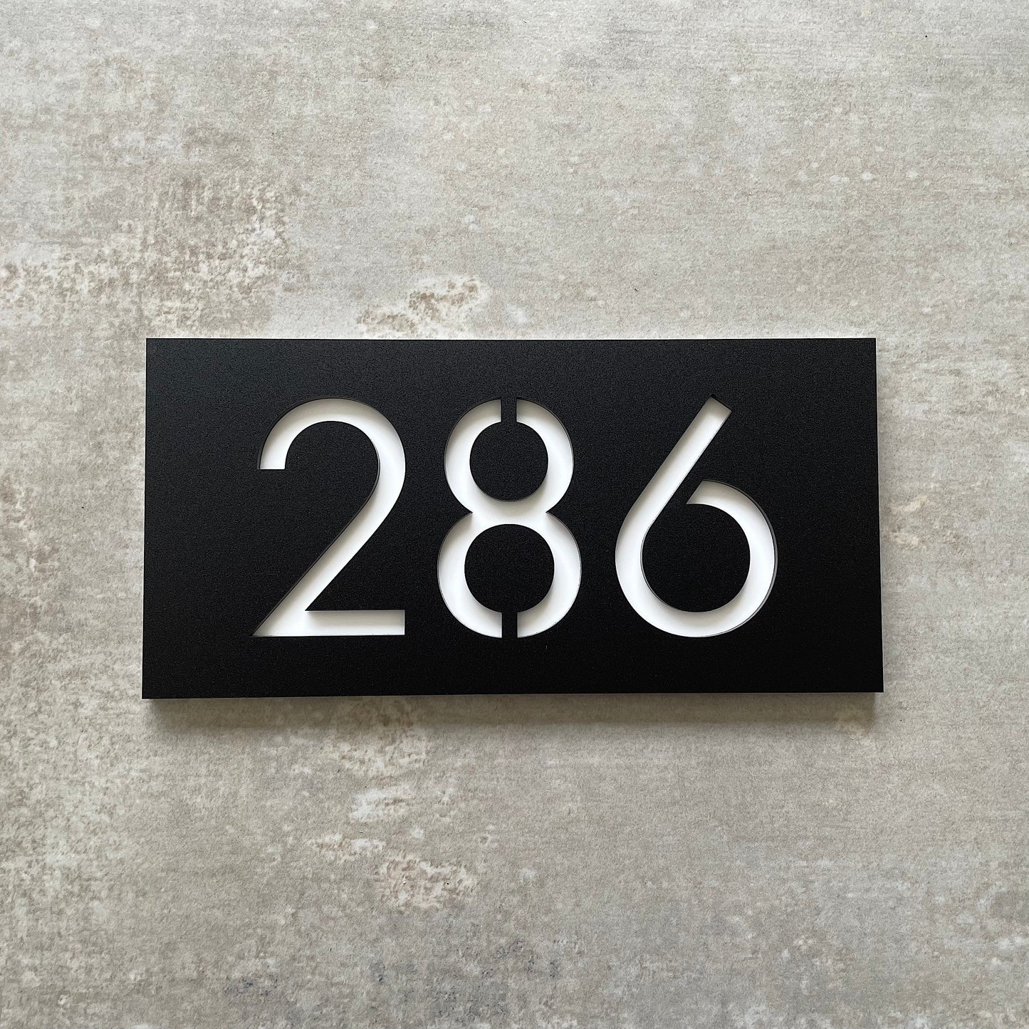 House Number - Square Corners - Double Layer - All Sizes
