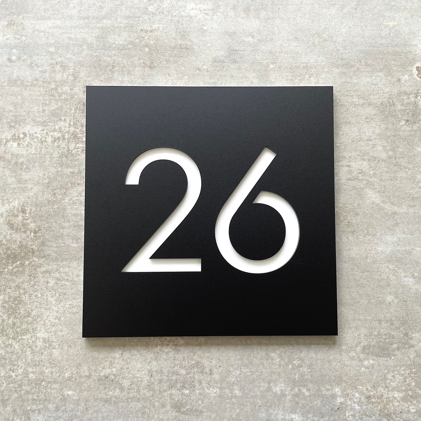 House Number - Square Corners - Double Layer - All Sizes