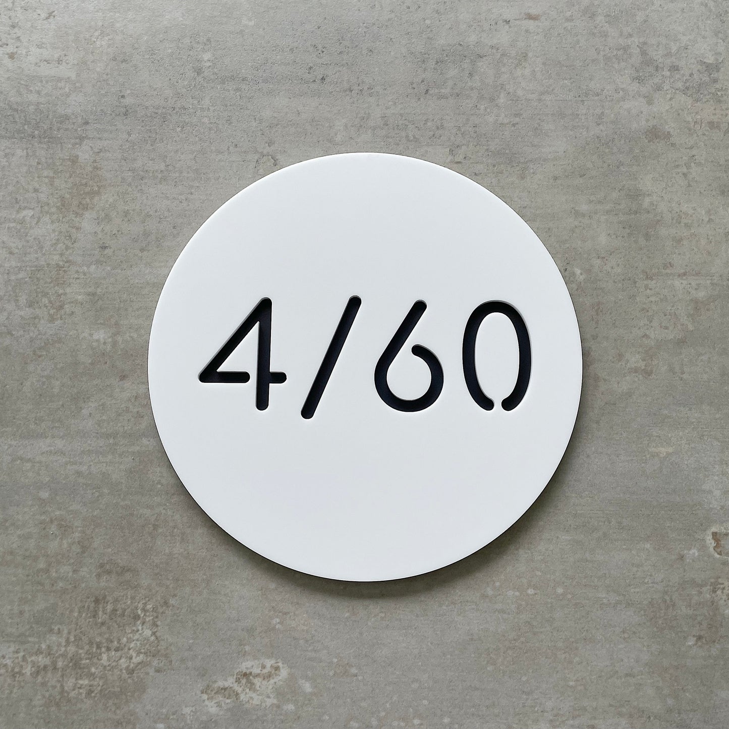 House Number - Circle - Double Layer - All Sizes