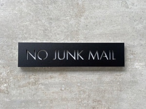 No Junk Mail with Backing 20x5cm