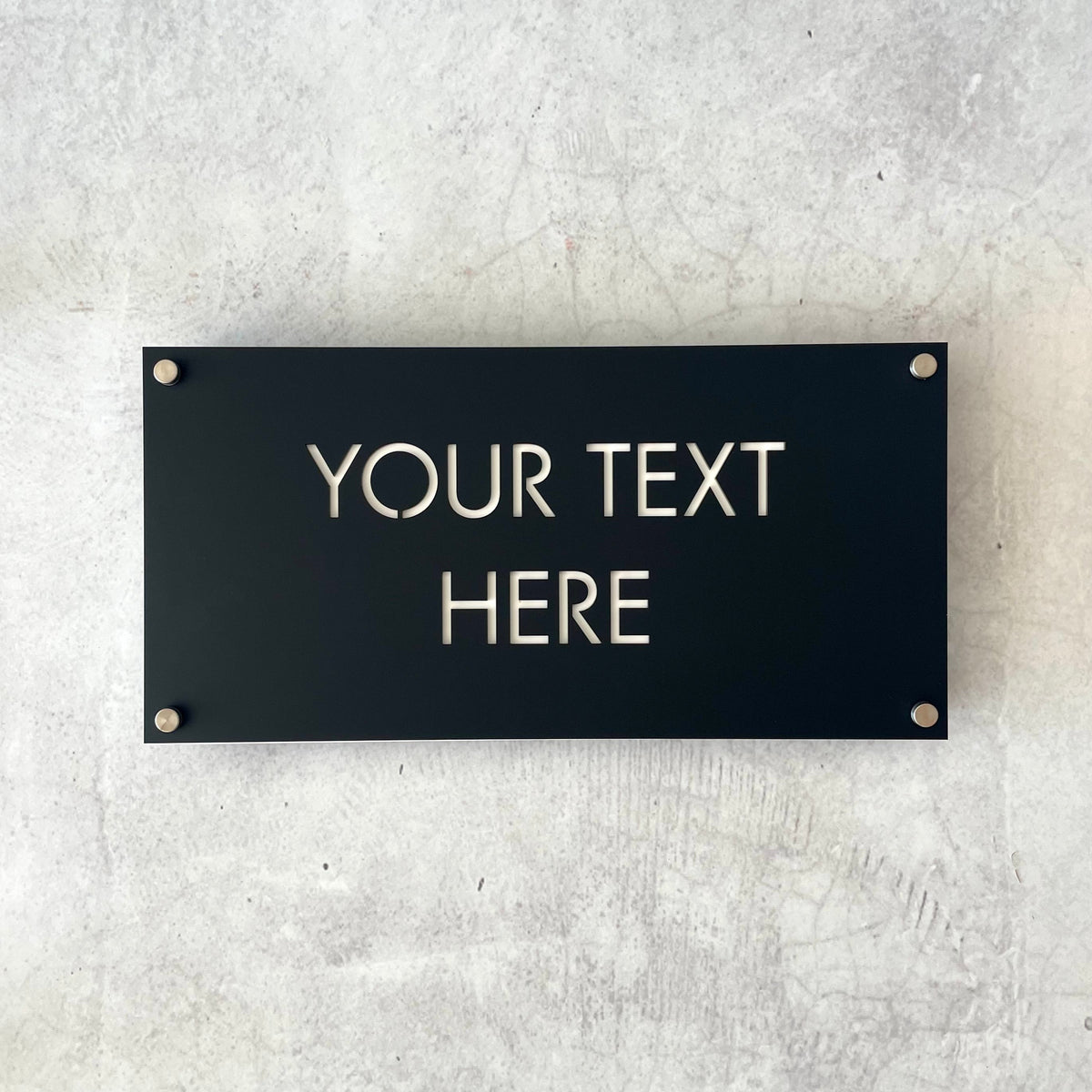 Sample Text Signage Custom Text Signage - Square Corners - Double Layer - All Sizes – Beam ...