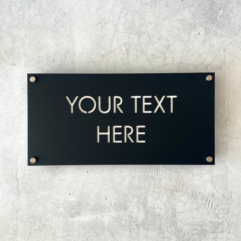 House Signage - 40x20cm with Backing