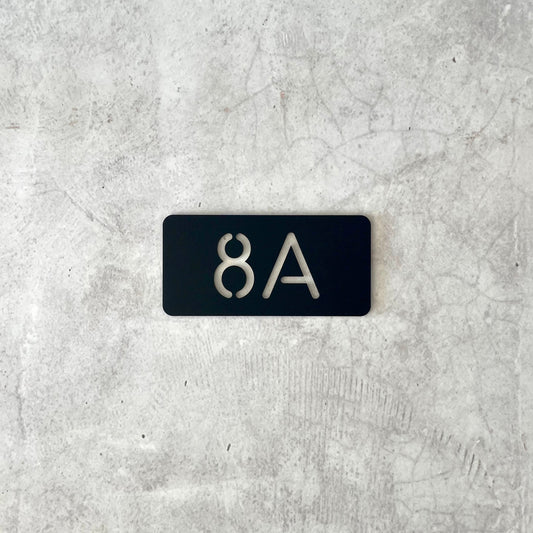 House Number - Round Corners - Single Layer - All Sizes
