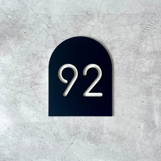 House Number - Arch - Single Layer - All Sizes