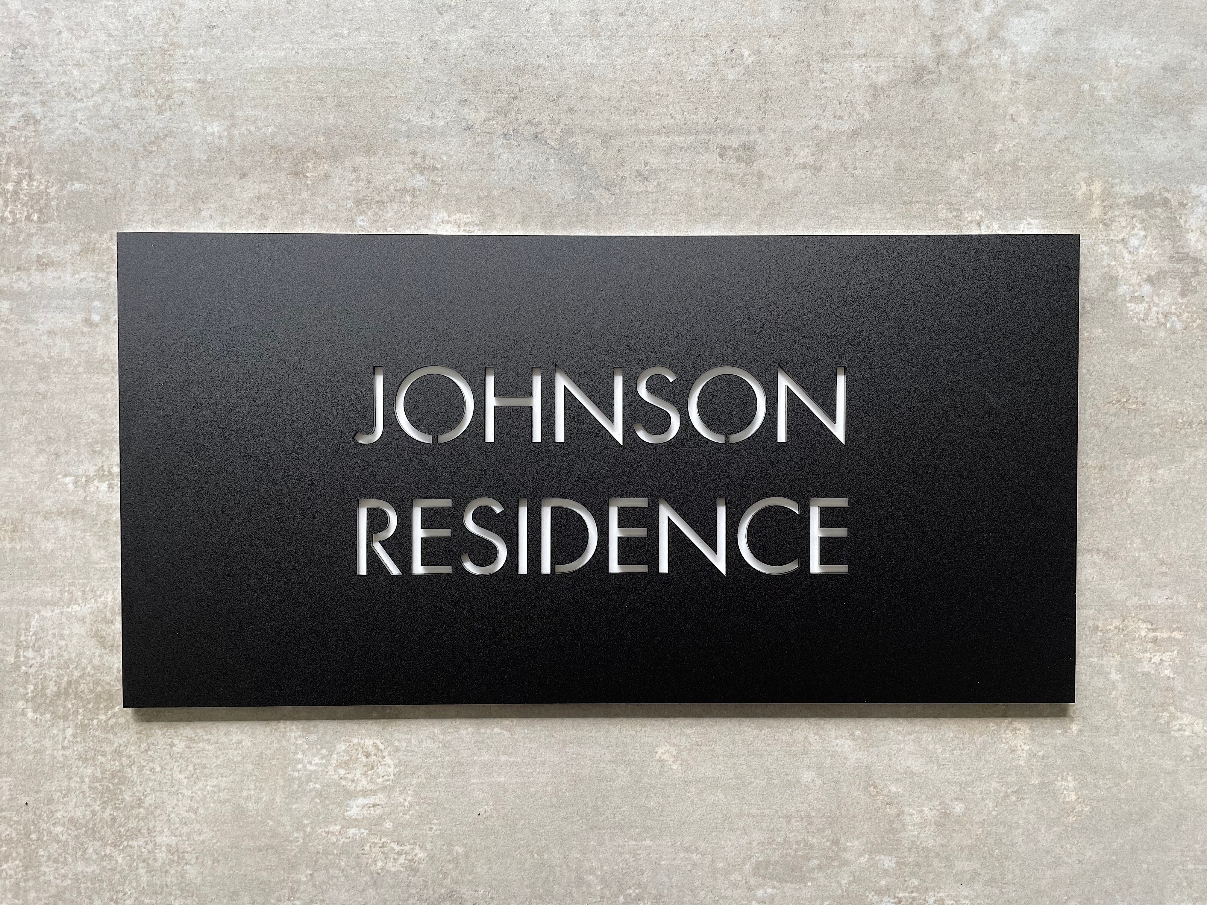 House Signage - 40x20cm with Backing