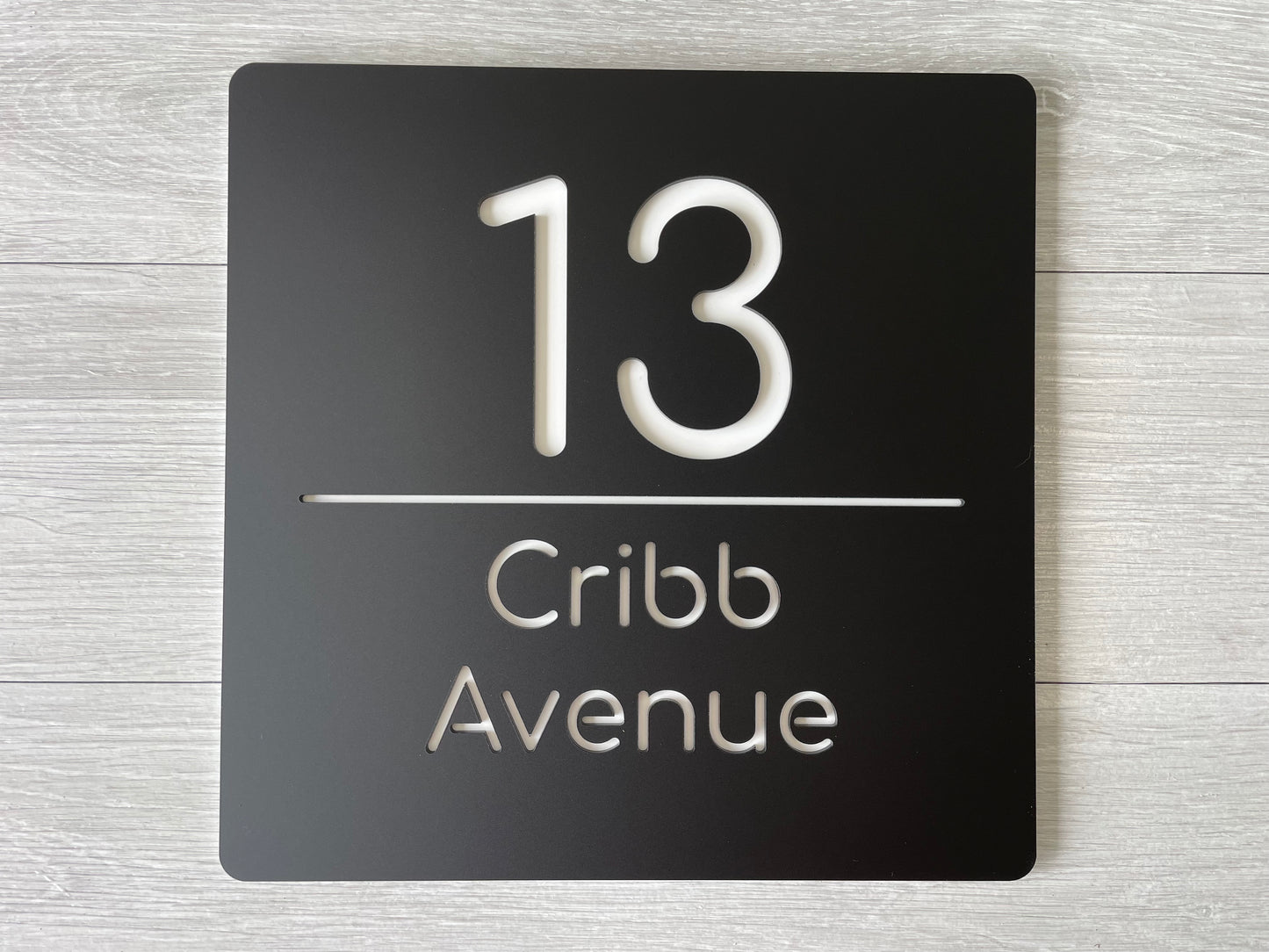 Personalised House Number - Square 30cm