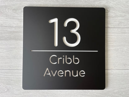 Personalised House Number - Square 30cm