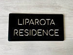 House Signage - 40x20cm with Backing