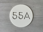 Personalised House Number - Circle Number Cutout