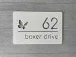 Personalised House Number - Horizontal Line Cutout 30x20cm