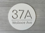 Personalised House Number - Circle Cutout 30cm