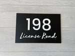 Personalised House Number - Script House Number 30x20cm