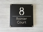 Personalised House Number - Edge - Square 30cm