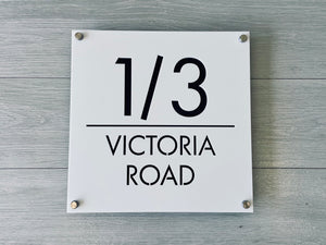 Personalised House Number - Edge - Square 30cm