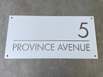 Personalised House Number - Edge - Rectangle 60x30cm