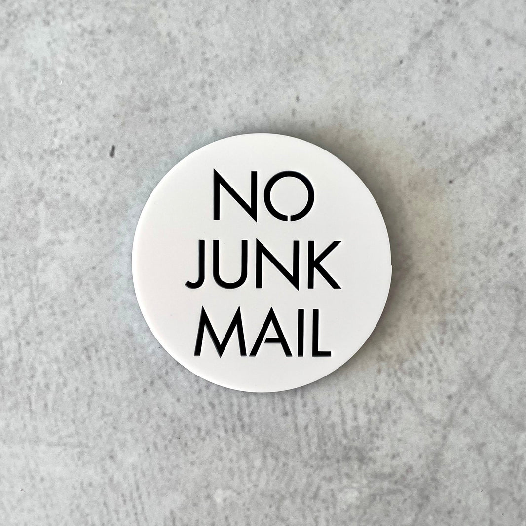 No Junk Mail Signs - No Unsolicited Mail Signs | Beam Studio