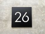 Personalised House Number - Edge - Square 20cm