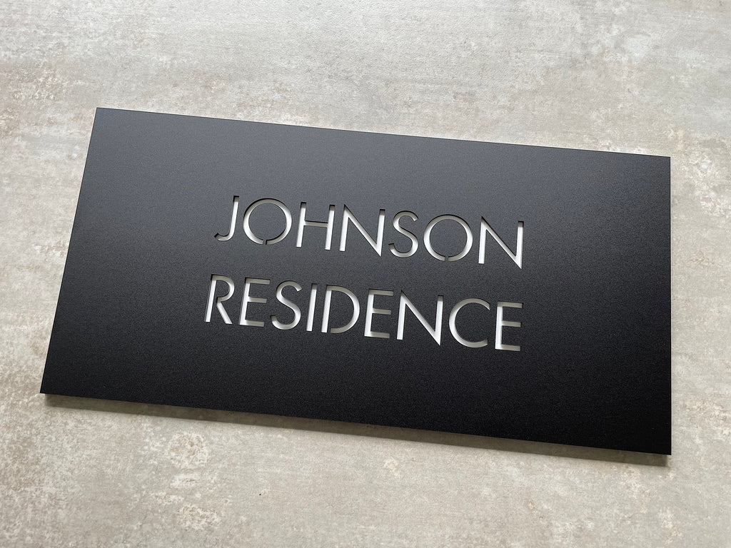 House Signage - 40x20cm with Backing