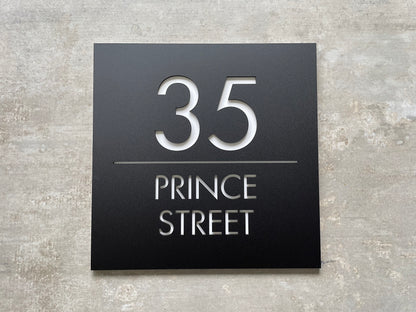 Personalised House Number - Square 30cm