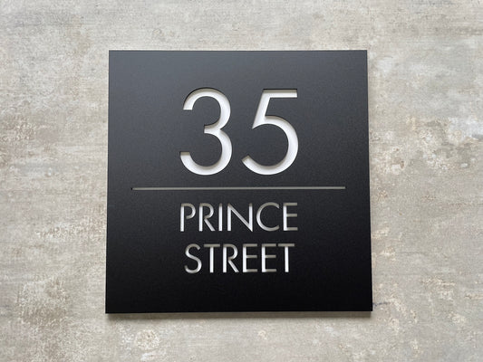 Personalised House Number - Square 30cm