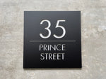 Personalised House Number - Edge - Square 30cm