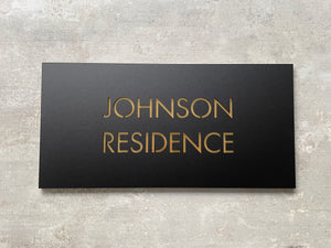 House Signage - 40x20cm with Backing