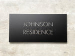 House Signage - 40x20cm with Backing