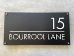 Personalised House Number - Edge - Rectangle 60x30cm