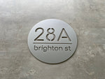 Personalised House Number - Circle Cutout 25cm