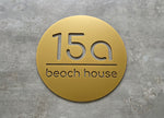 Personalised House Number - Circle Cutout 30cm