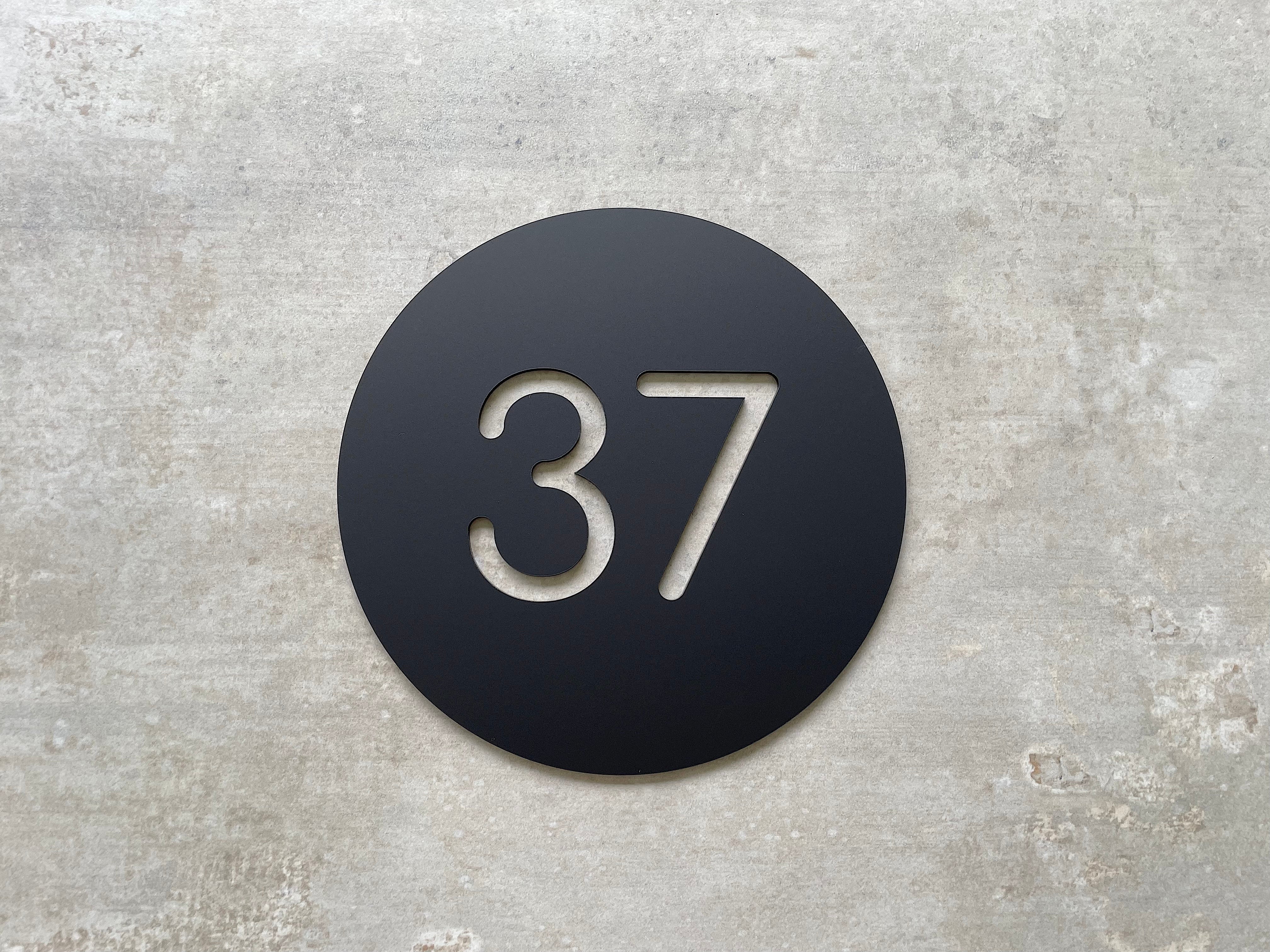 Personalised House Number - Circle Number Cutout