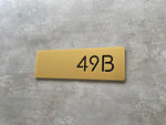 Personalised House Number - Rectangle with Backing Plate 30x10cm