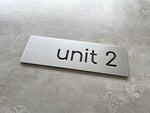 Personalised House Number - Rectangle with Backing Plate 30x10cm