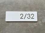 Personalised House Number - Rectangle with Backing Plate 30x10cm