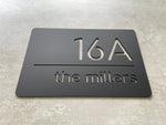 Personalised House Number - Horizontal Line Cutout 30x20cm