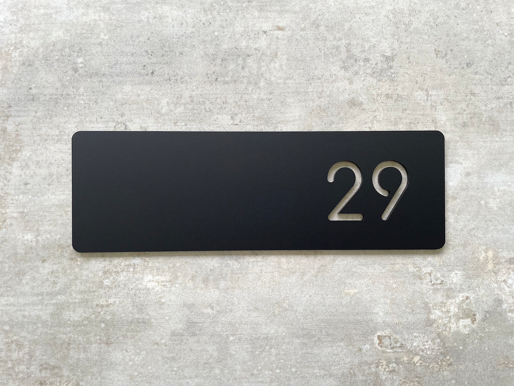 Personalised House Number - Rectangle Cutout 30x10cm