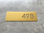 Personalised House Number - Rectangle Cutout 30x10cm