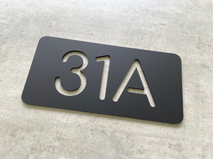 Personalised House Number - Mini Cutout 20x10cm