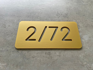 Personalised House Number - Mini Cutout 20x10cm