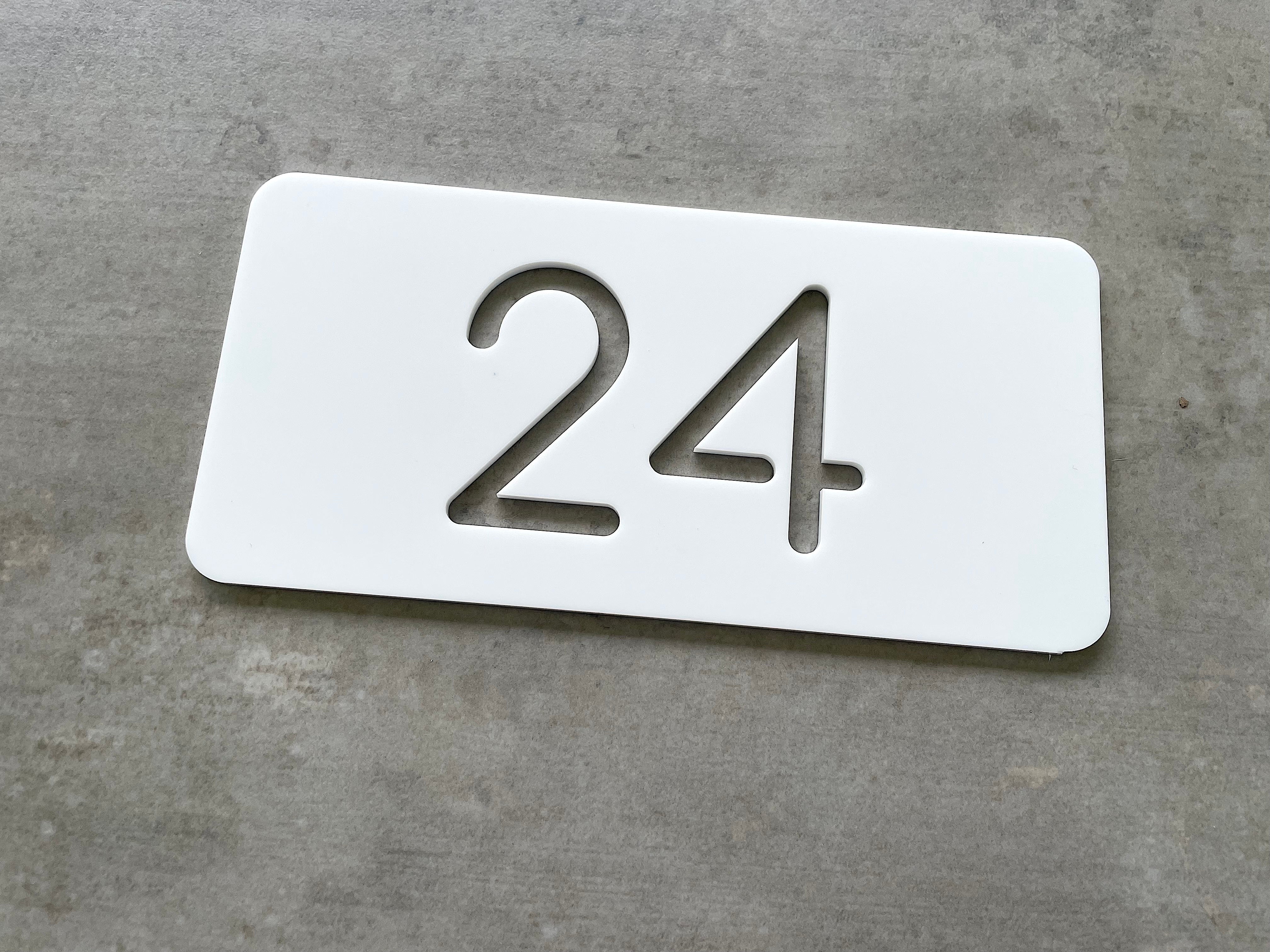 Personalised House Number - Mini Cutout 20x10cm