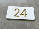 Personalised House Number - Mini with Backing Plate 20x10cm