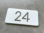 Personalised House Number - Mini with Backing Plate 20x10cm