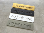 No Junk Mail Cutout 20x5cm