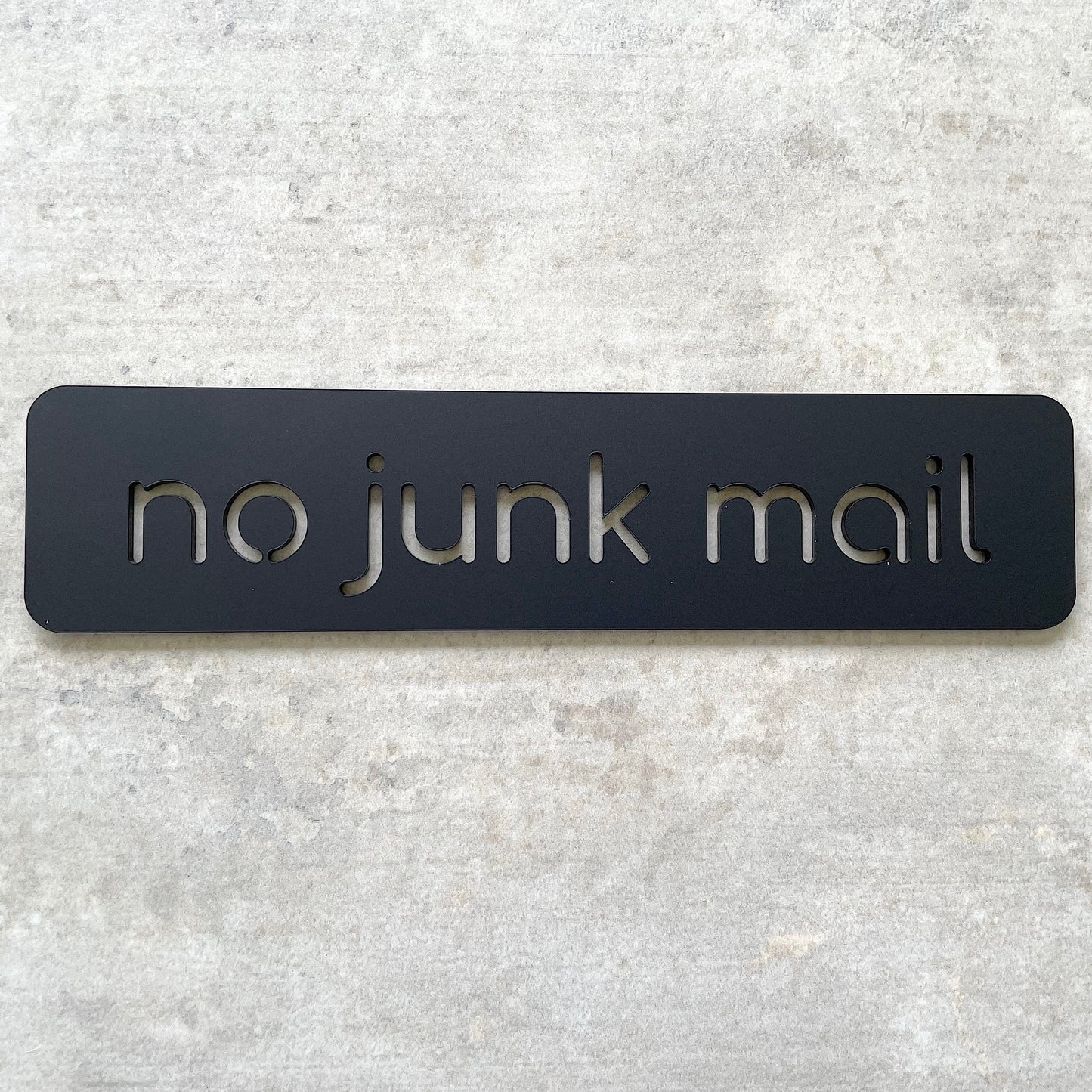 No Junk Mail Cutout 20x5cm
