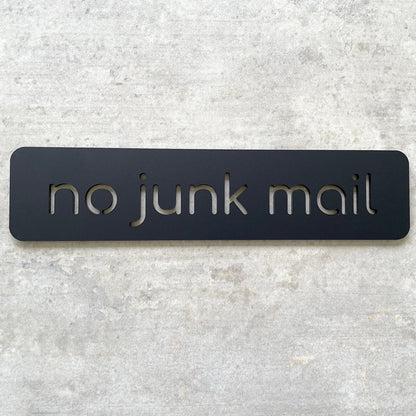 No Junk Mail Cutout 20x5cm